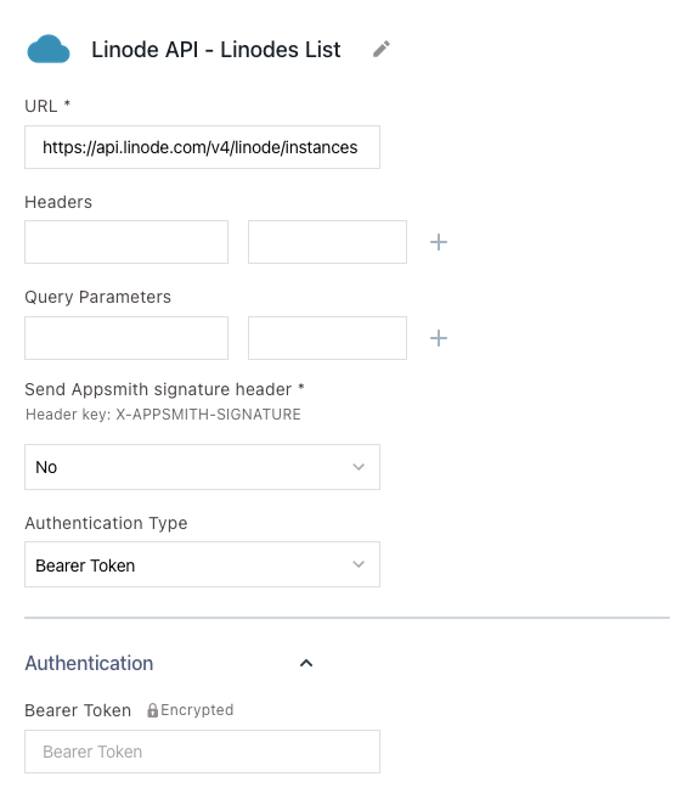 Authenticated API for the example application