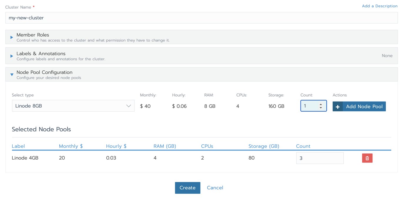 LKE Cluster Node Pools