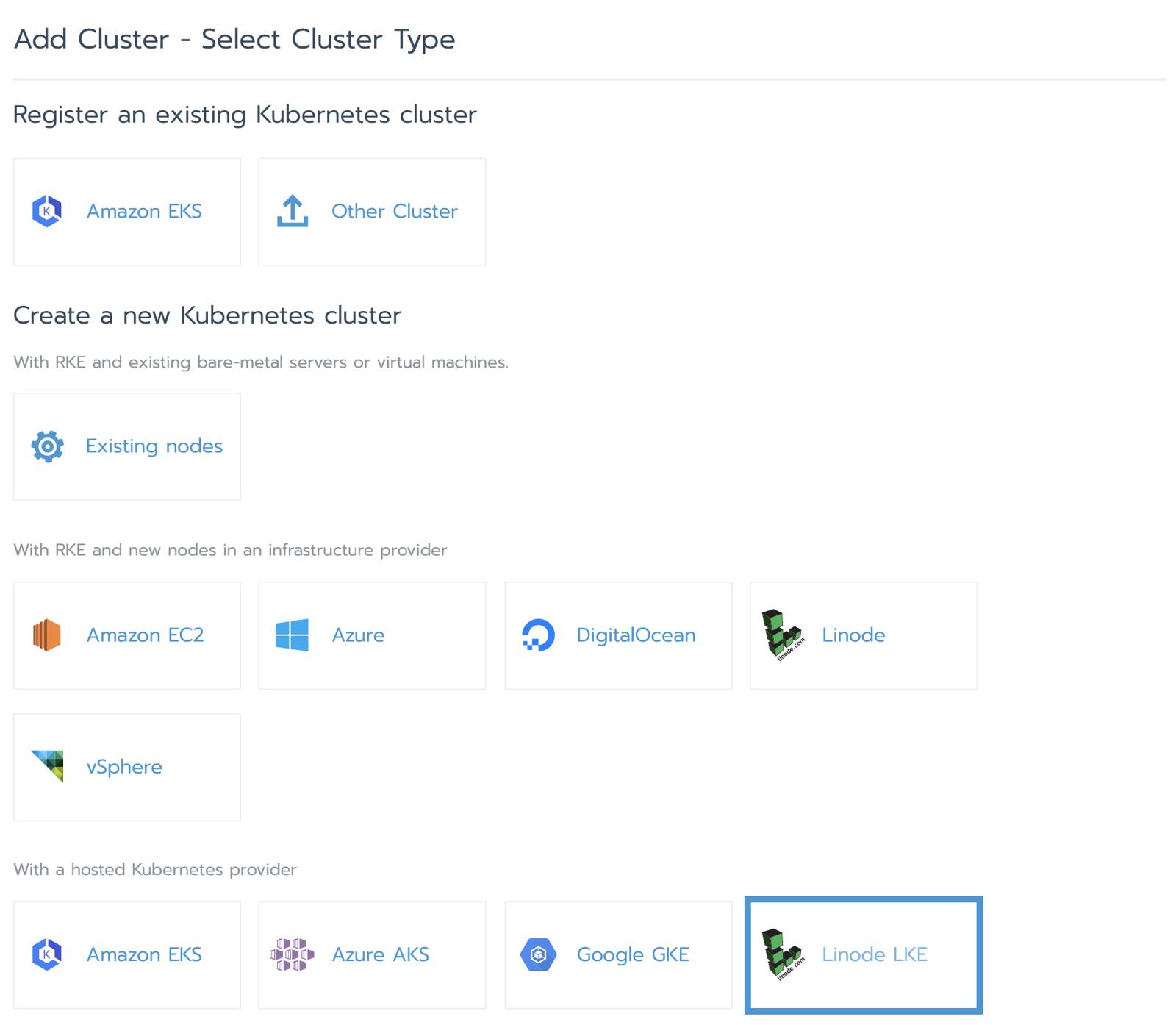 LKE Hosted Kubernetes