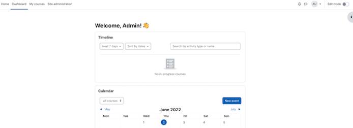 The Moodle Dashboard